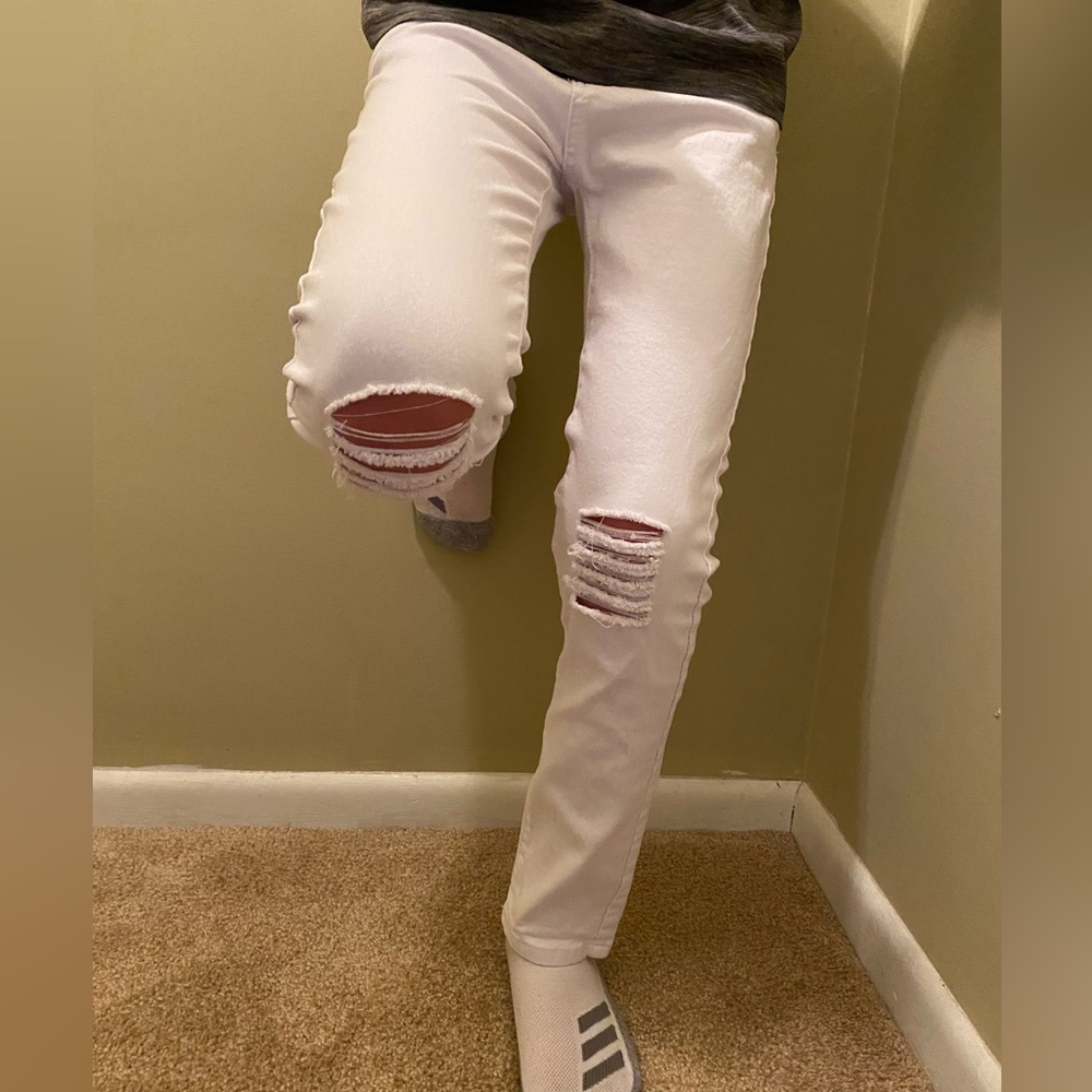 Boys white jeans in size 12